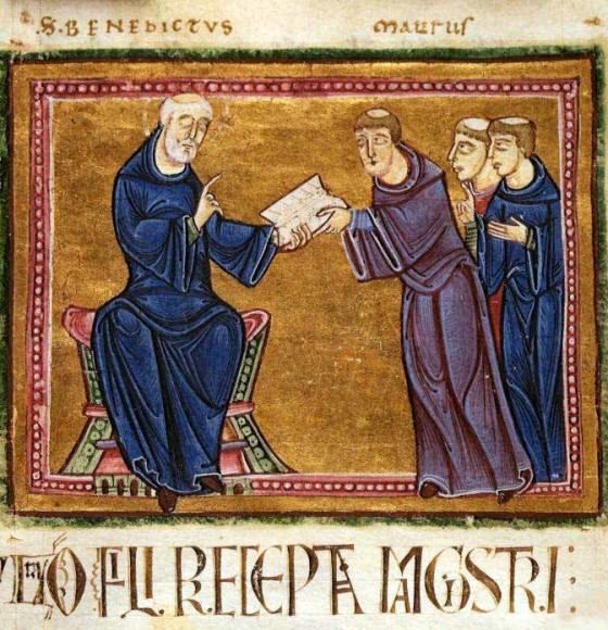 That's St. Benedict, deliver his Rule to his order...the Ten Most Important Things come from that tradition, but with the hope of opening the cloistered mind & heart to a light-filled way of looking at things & experiencing this physical lifetime.